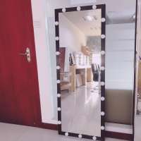 Hollywood Full-Length Vanity Makeup Mirror with 22 Led Lights Adjustable Lighting Floor or Wall Mirror