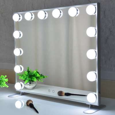 Beautme Hollywood Vanity Make up Wall Living Room dressing Mirror with led light bulbs